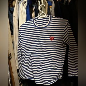 Comme Des Garçons blue stripe shirt